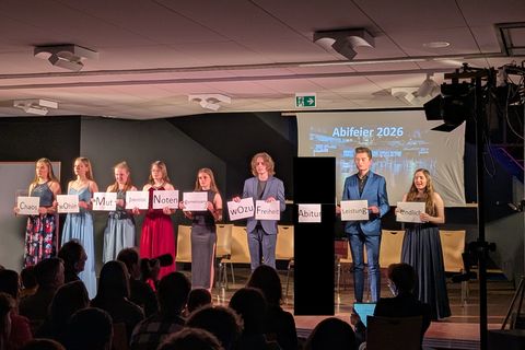 Schlussbild der Theateraufführung am GyDo 