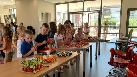 Der Schulfrucht-Tag in der Grundschule Dornstetten