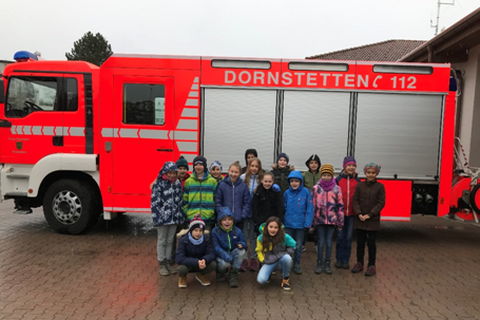 Besuch der Freiwilligen Feuerwehr Dornstetten