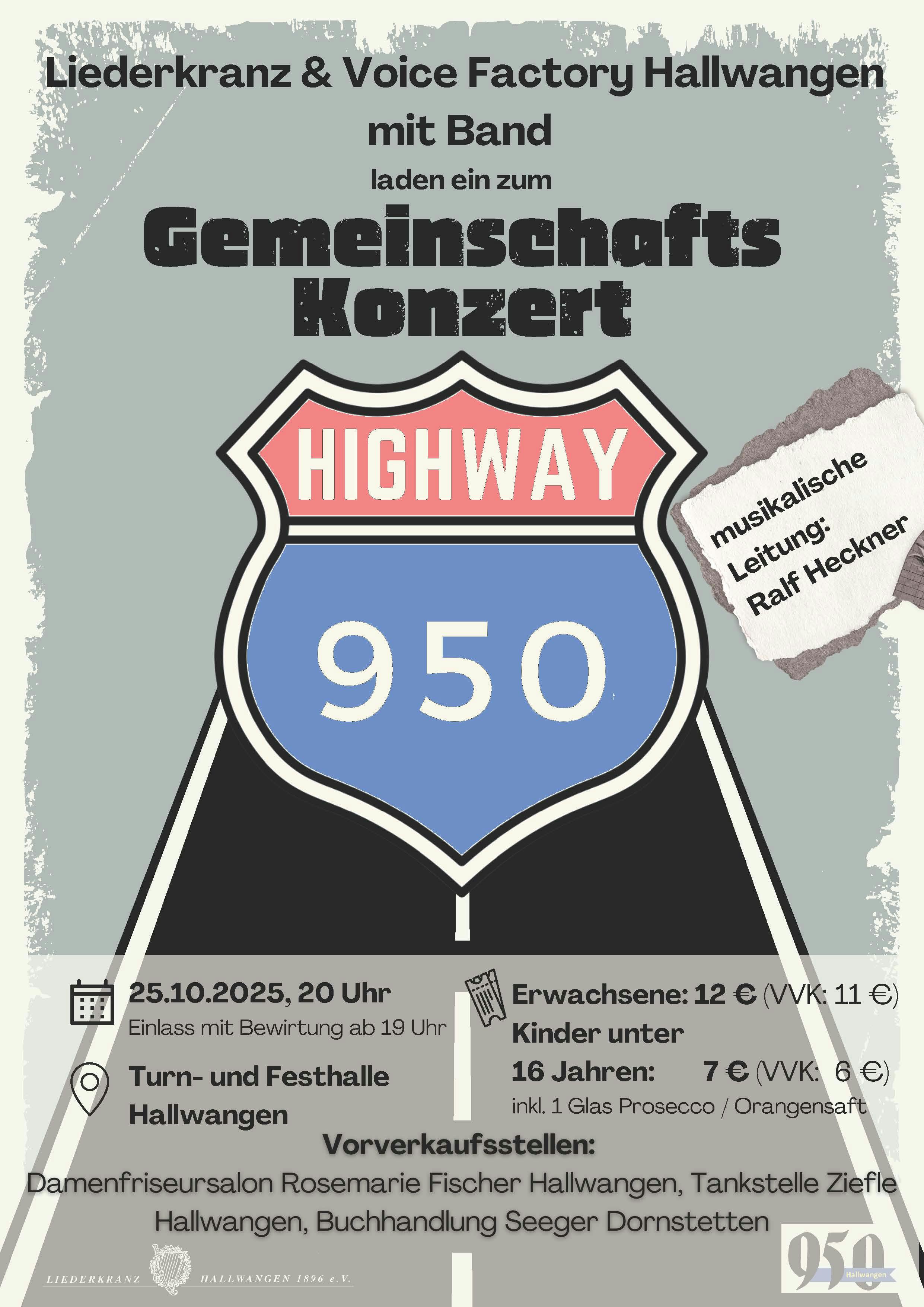 Plakat Gemeinschaftskonzert Hallwangen 25.10.25
