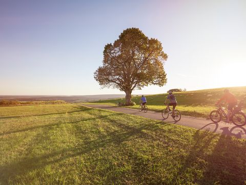 Radfahrer unterwegs